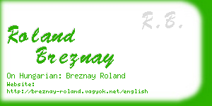 roland breznay business card
